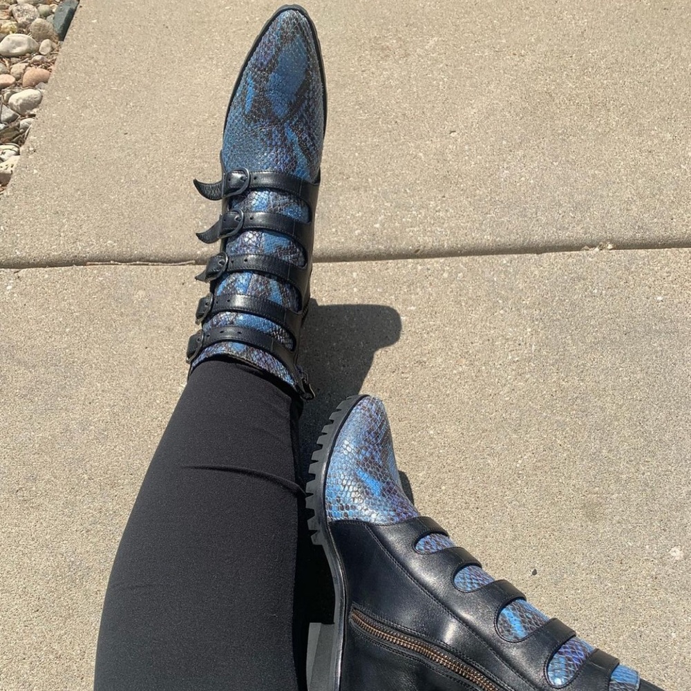 Snakeskin Sample Boots from BH&BR